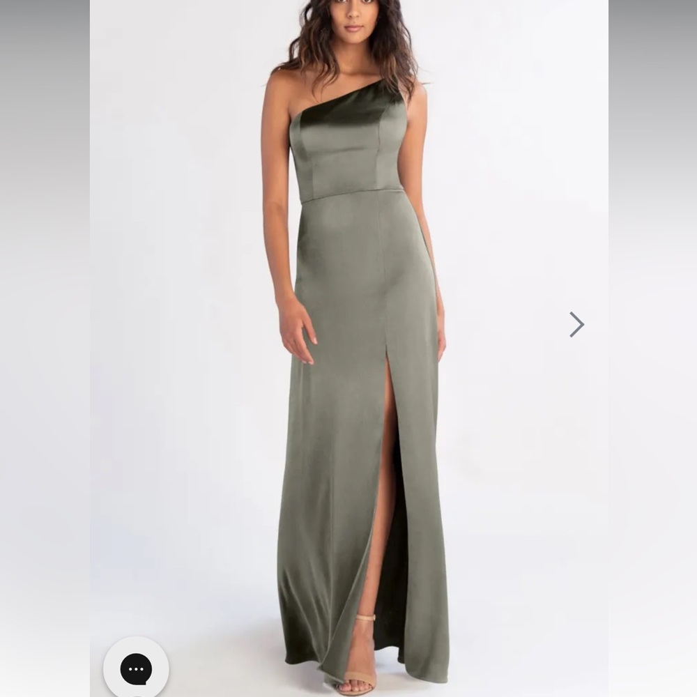 Jenny Yoo Jensen Dress in Moss size 2